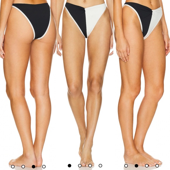 l*space Other - NWT LSPACE Jada Bikini Bottom in Black & Cream in Size Medium